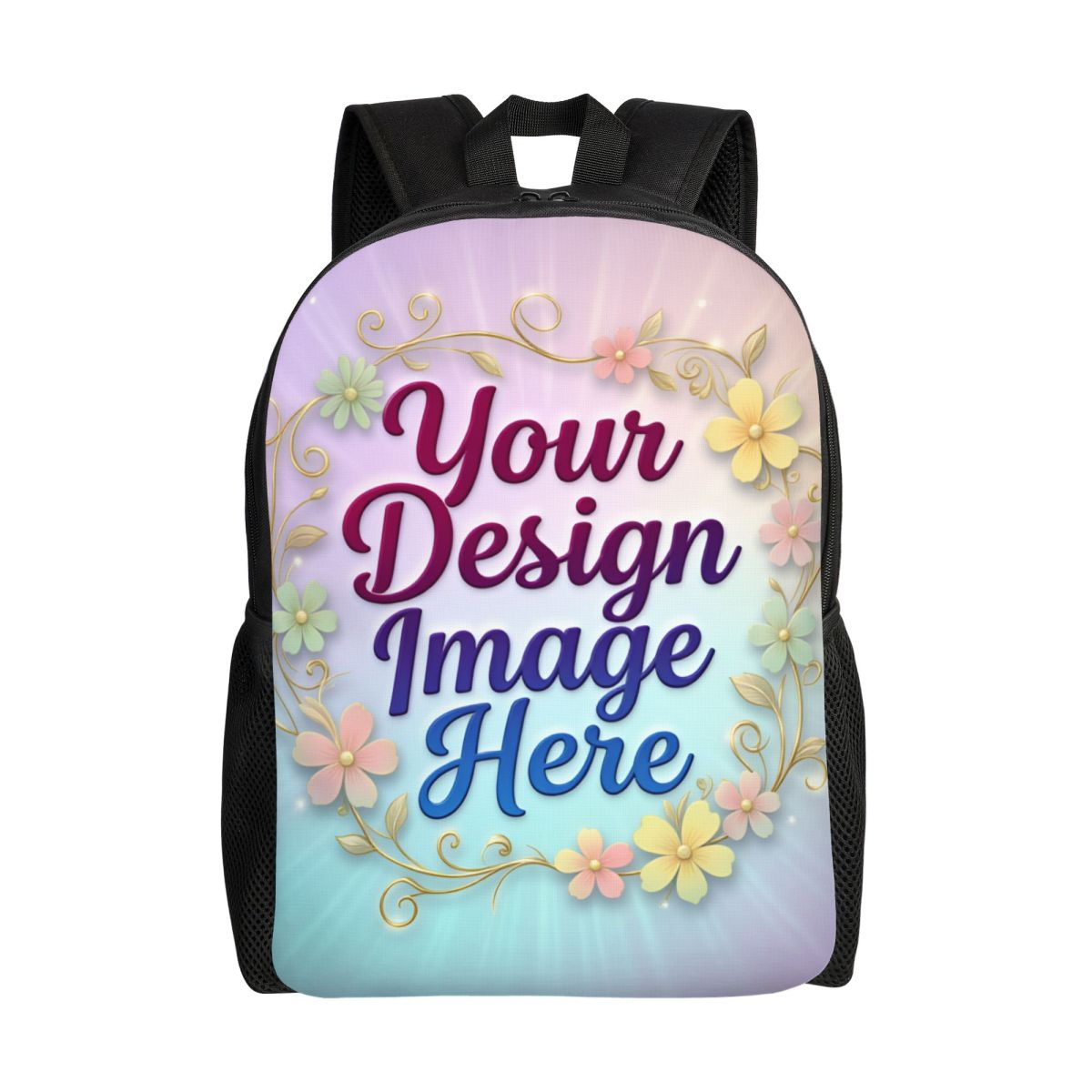 Laptop Accessories Logo - Mochila personalizada com foto, logotipo e