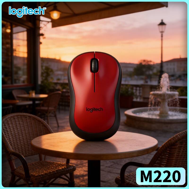 Laptop Accessories Design - Mouse Sem Fio Logitech M220, Cliques