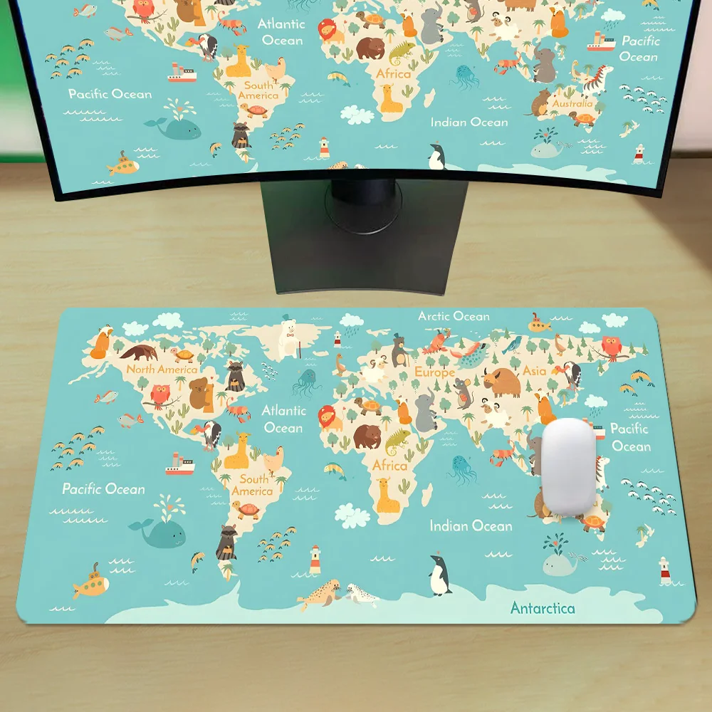 Mapa mundi gaming mouse pad an - Laptop Accessories Design avaliação e preço
