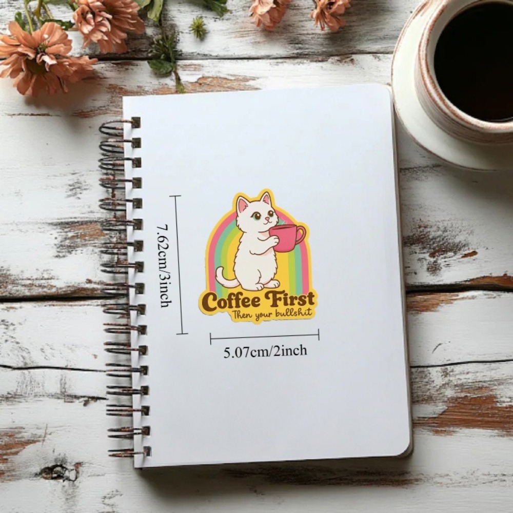 Adesivos divertidos de gatos e - Laptop Unique Accessories avaliação e preço