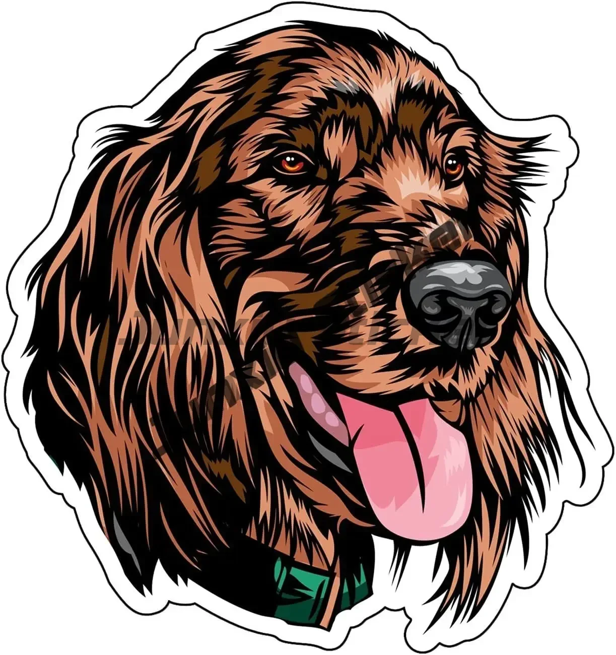 Decalque de vinil setter irlan - Laptop Accessories Logo avaliação e preço