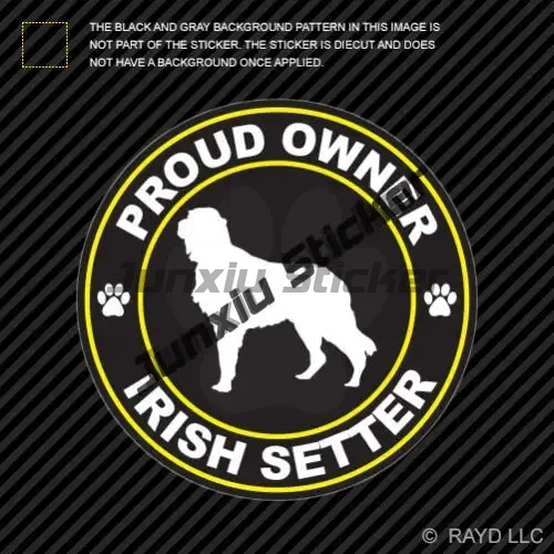 Decalque de vinil setter irlan - Laptop Accessories Logo avaliação e preço