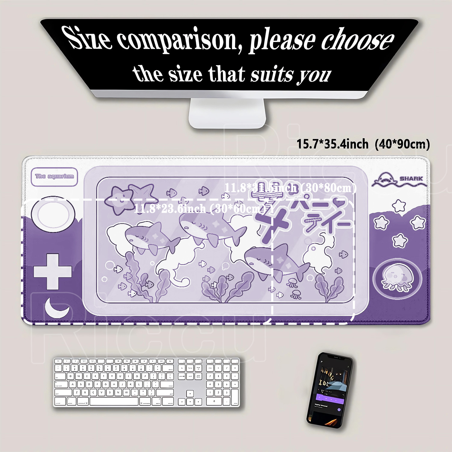 Mouse Pad Temático de Tubarão  - Laptop Accessories Bundle avaliação e preço