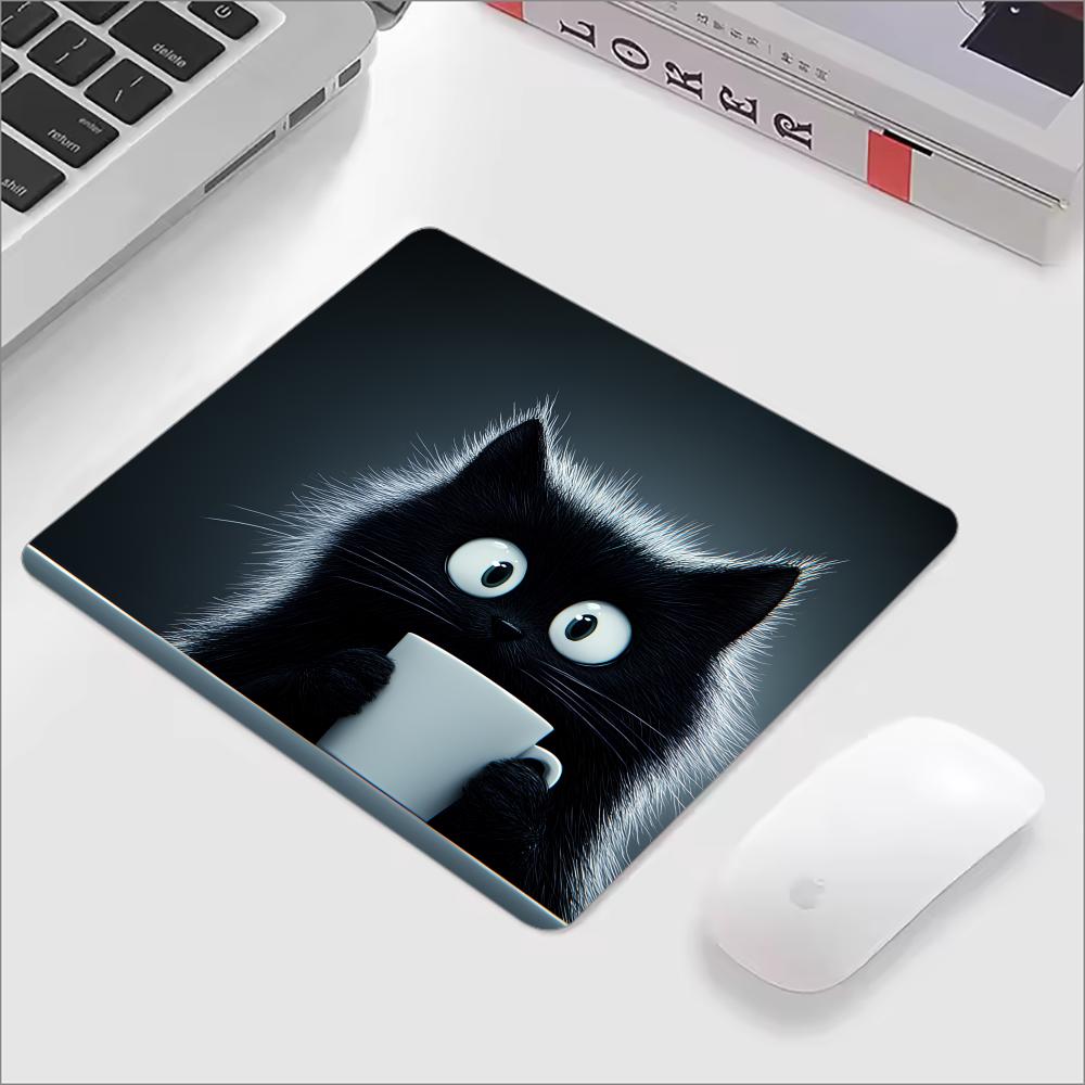 Kawaii café gato mouse pad pre - Laptop Accessories Bundle avaliação e preço