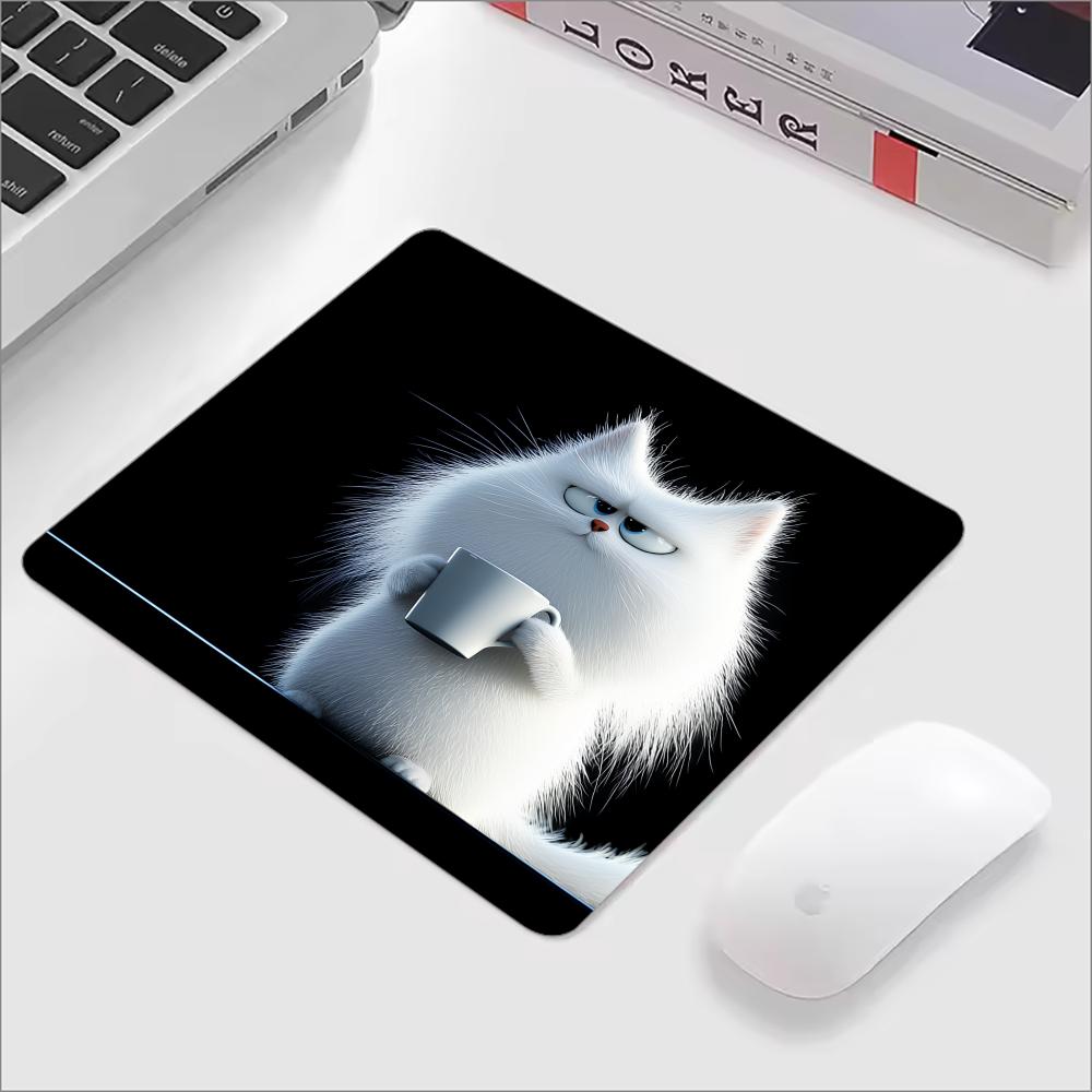 Kawaii café gato mouse pad pre - Laptop Accessories Bundle avaliação e preço